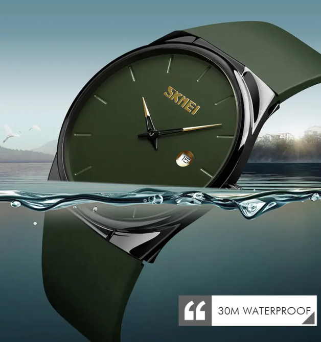 Наручные кварцевые часы Skmei 1509 Зеленый Винница - изображение 5