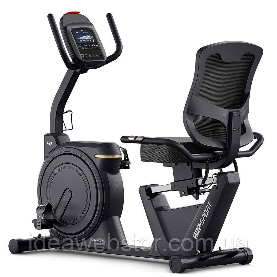 Горизонтальний велотренажер Hop-Sport HS-5000L Ranker чорно-золотистий Київ - фото 6