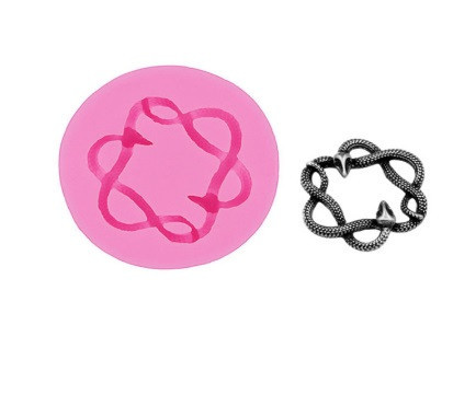 Молд силиконовый змея 39 мм розовый Киев - изображение 1