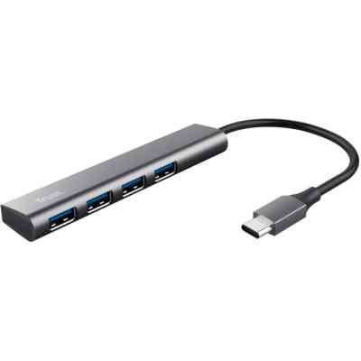 Концентратор Halyx Type-C to 4-Port USB-A 3.2 Grey Trust (24948_TRUST) Вінниця