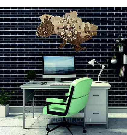 Деревянные настенные часы с подсветкой 