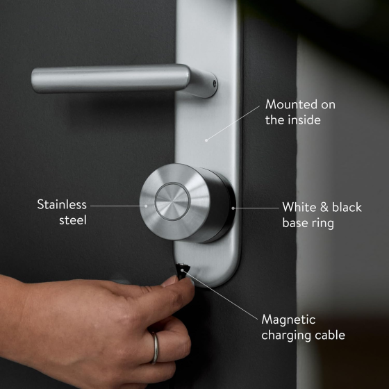 Розумний дверний замок Nuki Smart Lock Ultra з Wi-Fi, Bluetooth, Matter, Auto Unlock, 3 швидкості, євроциліндр, акумулятор Київ