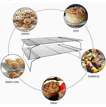 РЕШІТКА ДЛЯ ГЛАЗУРУВАННЯ ТА ОХОЛОДЖЕННЯ НЕО 2 ЯРУСИ 40 Х 25 СМ (ШТ) 2169 ABA-OPT Одеса