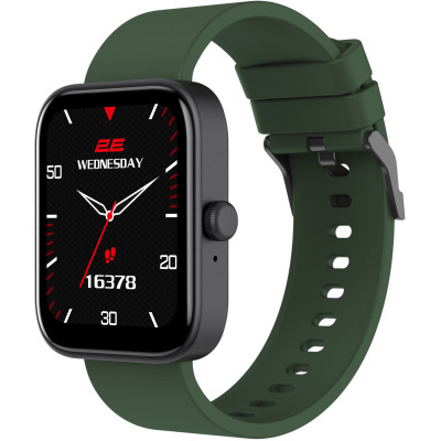 Смарт-часы 2E Alpha SQ Music Edition 46mm Black-Green + ремінець сірий (2E-CWW40BKGN-WS) Винница - изображение 8