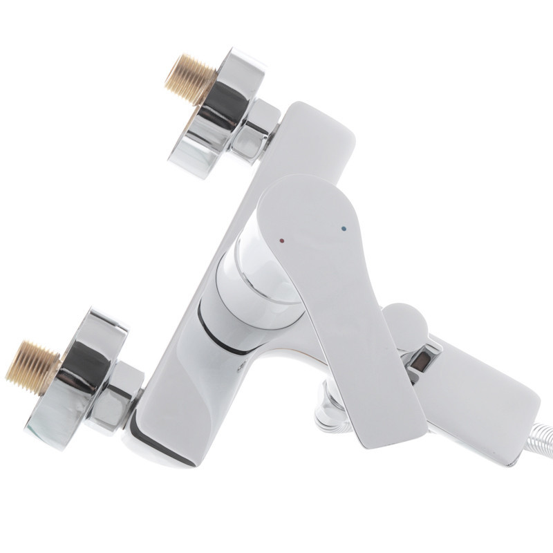 Смеситель для ванны с коротким изливом Mixxus Premium Eva 009 Euro Белый MI5811 Харьков - изображение 2