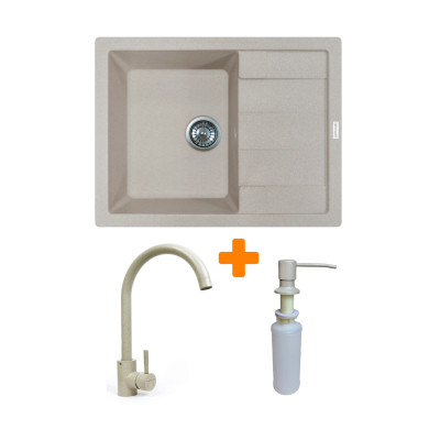 Мойка кухонная Adamant Anila Avena + змішувач та дозатор (182496900306) Винница - изображение 1