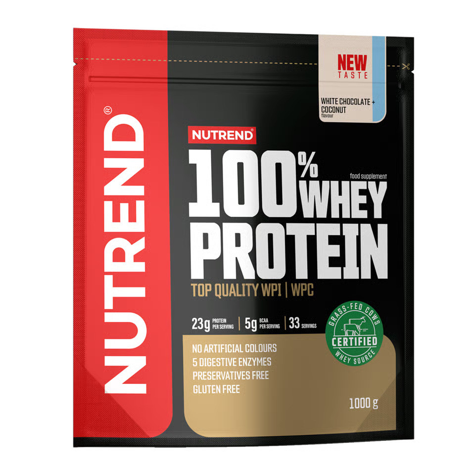 Протеин Nutrend 100% Whey Protein 1000g (White chocolate+coconut) Луцк - изображение 1