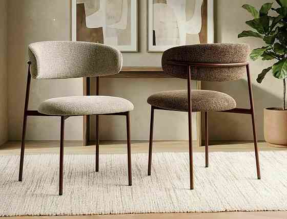 Стілець ELTON D NOELLE горіх метал/капучино 45 Днепр