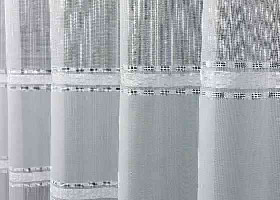 Тюль льон "Мережка" колір білий 1357т Київ