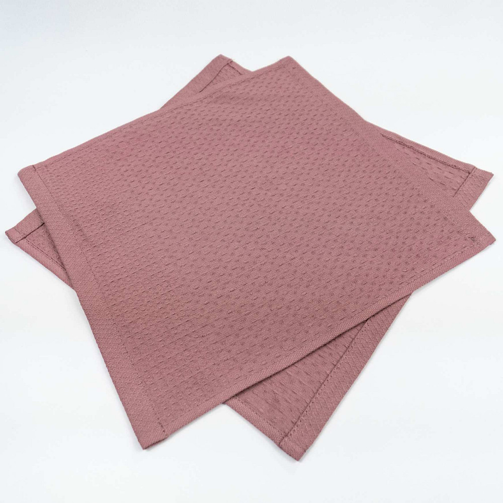 Вафельний рушник для кухні YouStar 30х30 см 220г/м2 (Коричневий) Суми - фото 2