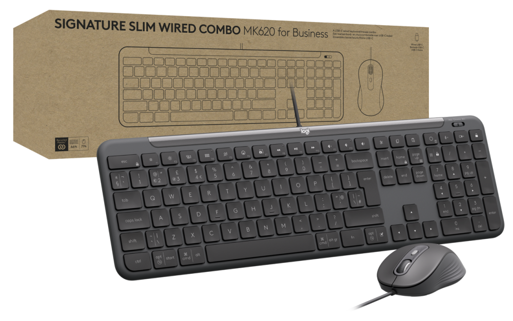 IT набір Logitech Signature Slim MK620 Wired Combo for Business - GRAPHITE (920-013349) (7129739) Киев - изображение 1