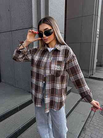 Жіноча сорочка в клітинку ( з накатом) Одеса