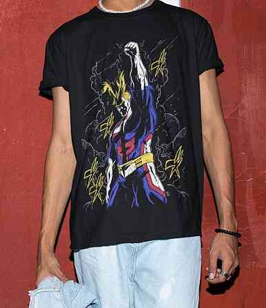 Футболка для мальчика аниме Истребитель демонов оверсайз (рост от 165 до 180 ) Черний AnimeJ0928m Днепр