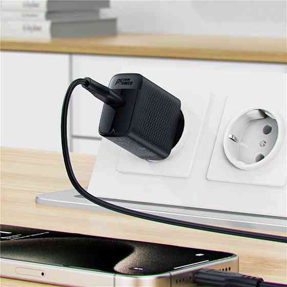 Сетевое зарядное устройство ACEFAST A82 PD20W GaN single USB-C charger Black 6974316283232 Одесса