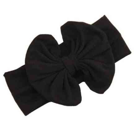 Широка дитяча чорна пов'язка - ширина гумки 5см, окружність 40-54см, квітка 12см Київ