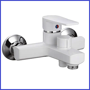 Смеситель для ванны PLAMIX OSCAR-009 EURO (без шланга и лейки), пластиковый белый Харьков