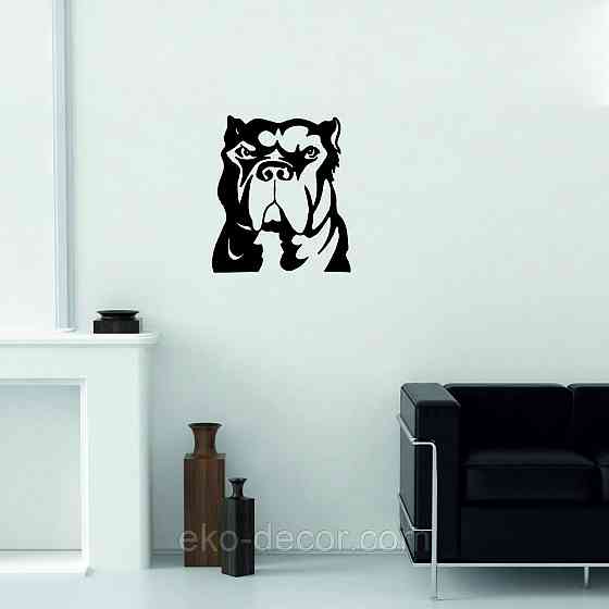 Декоративное настенное Панно «Кане-корсо», Декор на стену 110*96 см., Черный Киев