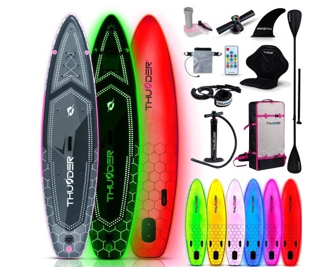 Надувная SUP доска (Сапборд) с LED подсветкой THUNDER MOSSA 320 Киев - изображение 1