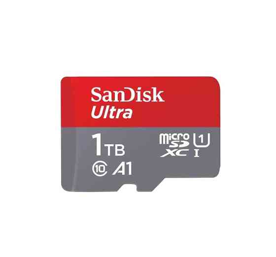 Карта пам'яті microSDXC (UHS-1) SanDisk Ultra A1 1TB class 10 (R150MB/s) (adapter SD) Київ