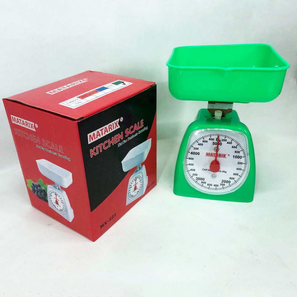 Харчові ваги для продуктів MATARIX MX-405 5 кг зеленые, Кухонні ваги для зважування на батарейках WE-27 Івано-Франківськ - фото 9