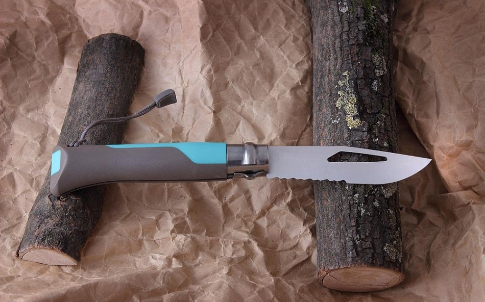 Складаний Ніж спеціального призначення Opinel "Outdoor Blue No.08" (001576) Неіржавка сталь Нововолинськ - фото 3