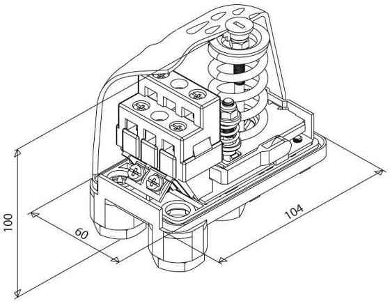 Реле тиску Italtecnica PM/5 (1-5 bar) для насосів Київ
