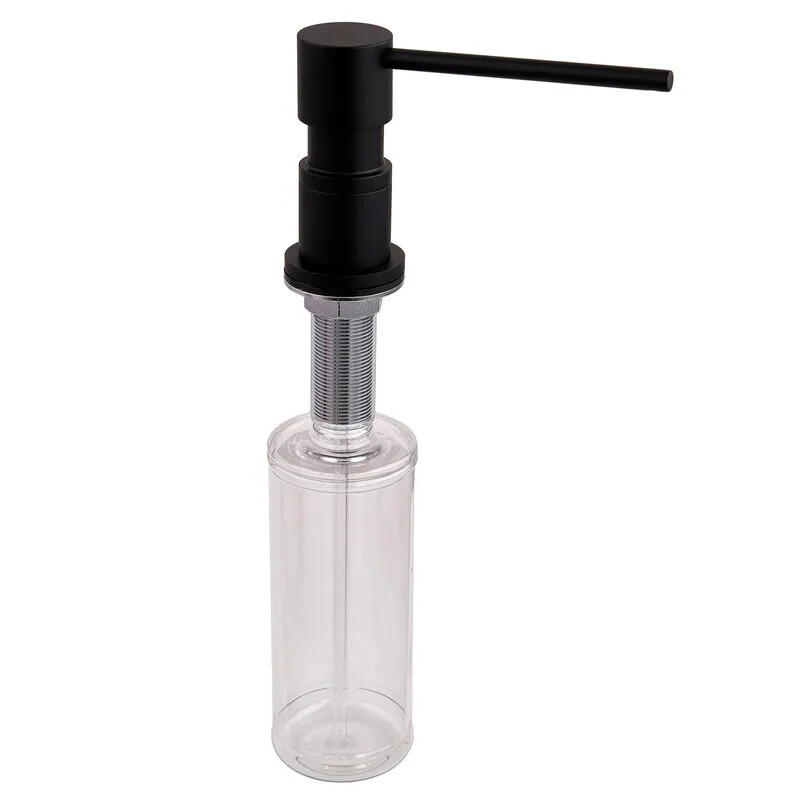 Дозатор для мийного засобу врізний Koer SDB-01-05 300 мл (колір чорний) (KR5626) Київ - фото 1