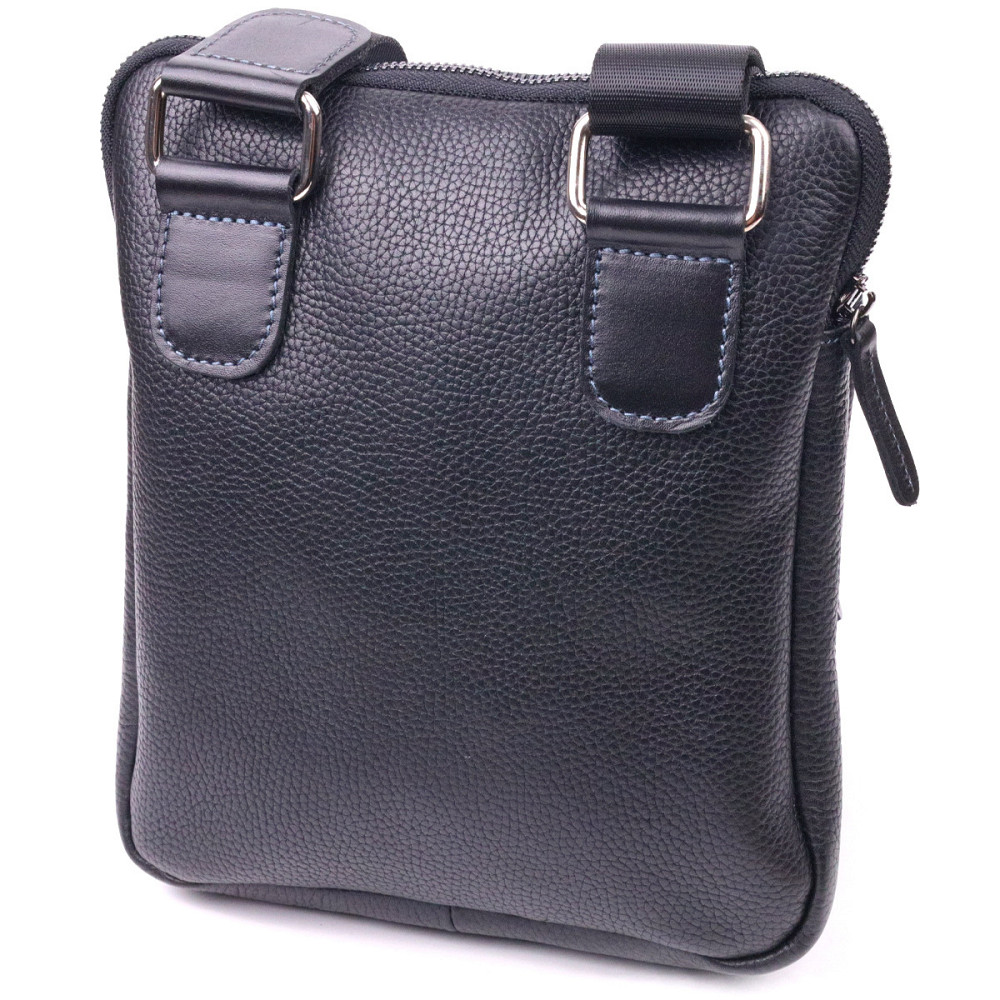 Мужская сумка из комбинированой натуральной кожи SHVIGEL 18720 Черная Киев - изображение 2