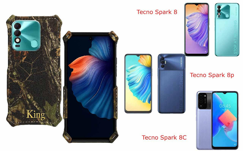 Бампер King для Tecno Spark 8, Spark 8p, Spark 8C, із посиленим корпусом, колір Дубок Київ - фото 1
