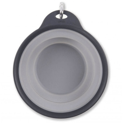 Посуда для собак Dexas Дорожная складная миска Тревел Кап с карабином большая 480 мл (светло-серая) (0084297309183) Винница - изображение 2