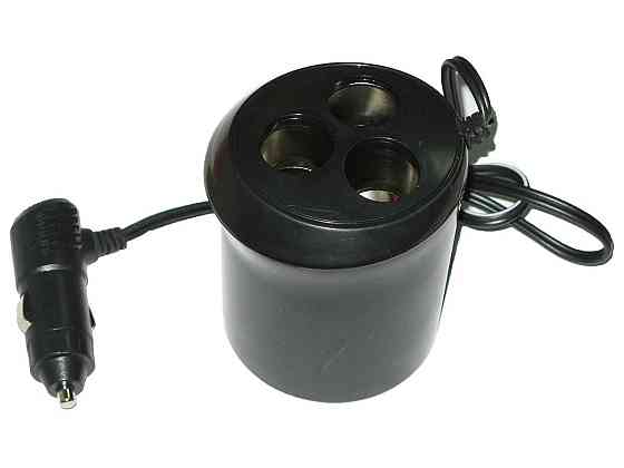 Тройник в прикуриватель 310 с проводом в подстаканник Винница