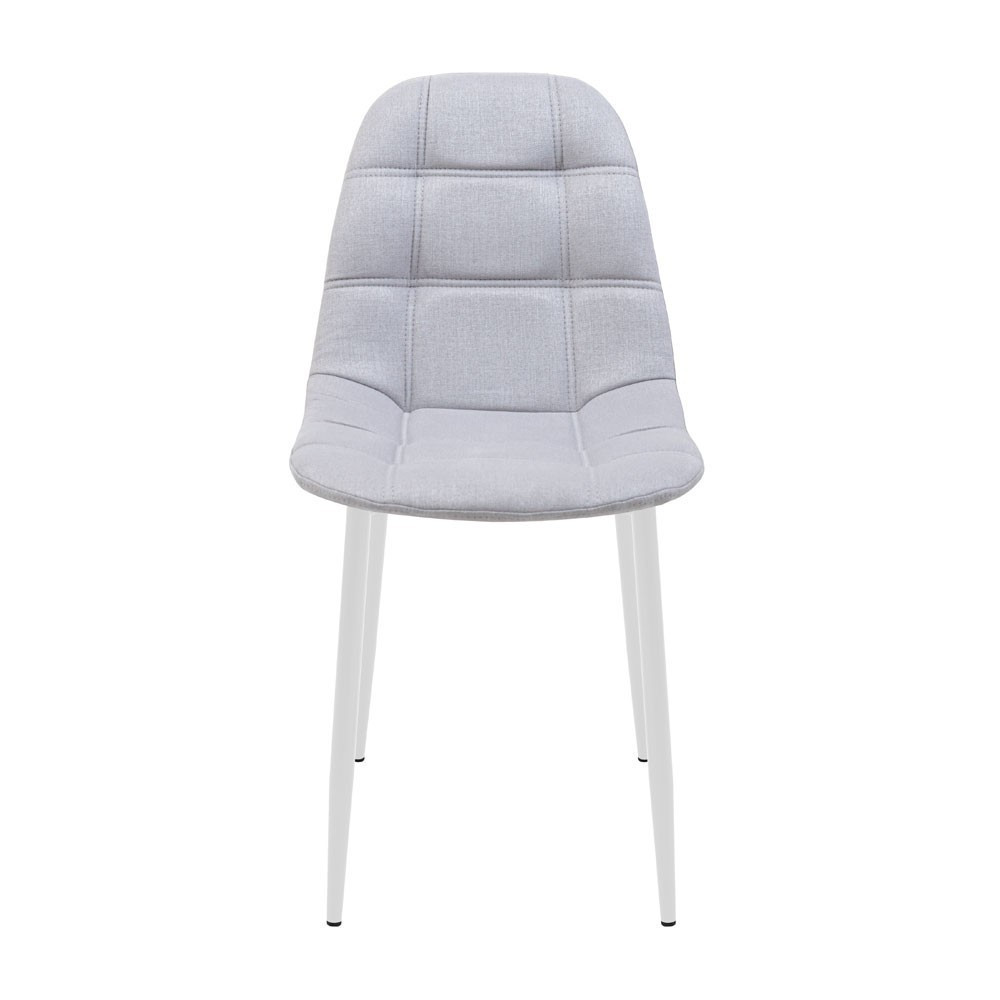 Стул кресло мягкий SplitDesign U Sorrento 23 белые ножки Светло-серый Киев - изображение 2