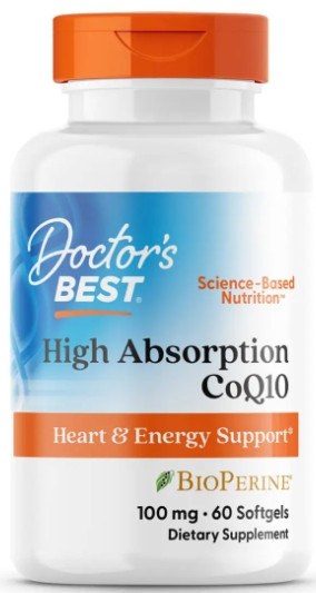 Коензим Q10 з біоперіном Doctor's Best CoQ10 with BioPerine 100 мг 60 гел капс Київ - фото 1