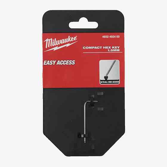 Ключ L-образный HEX хромированный компактный MILWAUKEE, 1,5мм Одесса