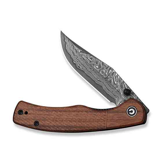 Нож складной карманный Civvi Clingman (7.6 см) Damascus / Guibourtia Wood дерево Киев