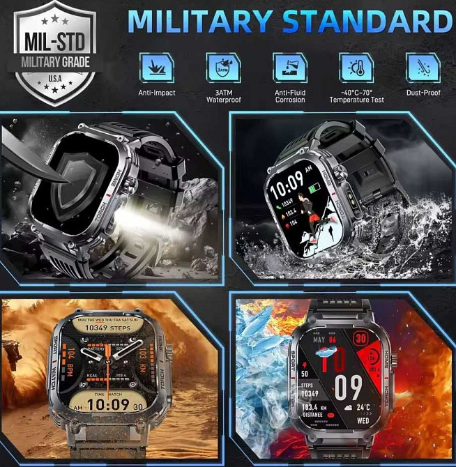 Смартгодинник: VWAR S320 MAX. NFC. Compass. 1000mAh. Київ - фото 5