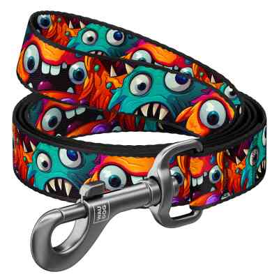 Поводок для собак WAUDOG Nylon "Зубастые монстры" L-XXL Ш 25 мм Д 300 см (762-4048) Винница