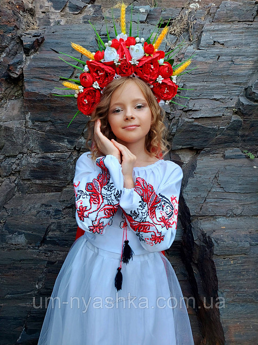 Дитяче вишите плаття "Жар-птиця" Кривий Ріг - фото 2