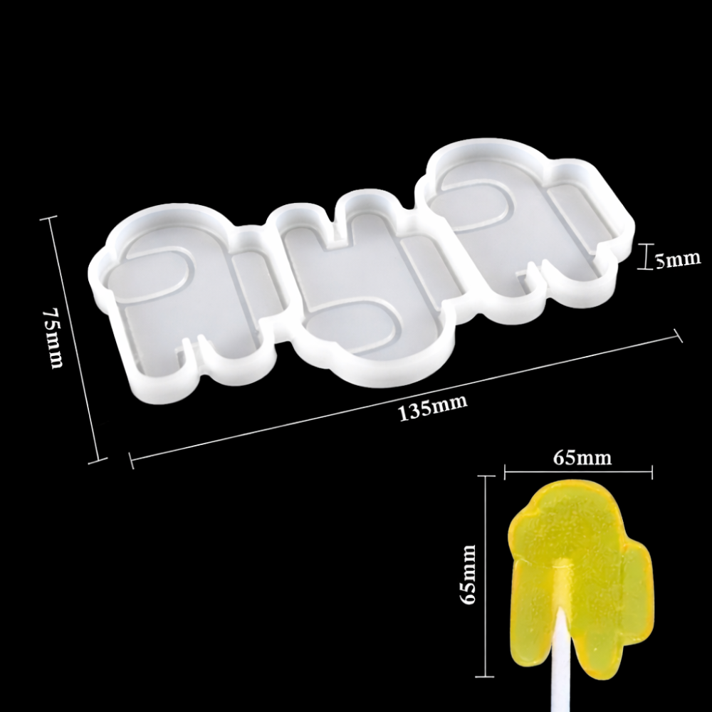 Молд для льодяників Машинки 135 на 75 мм сірий Київ - фото 2
