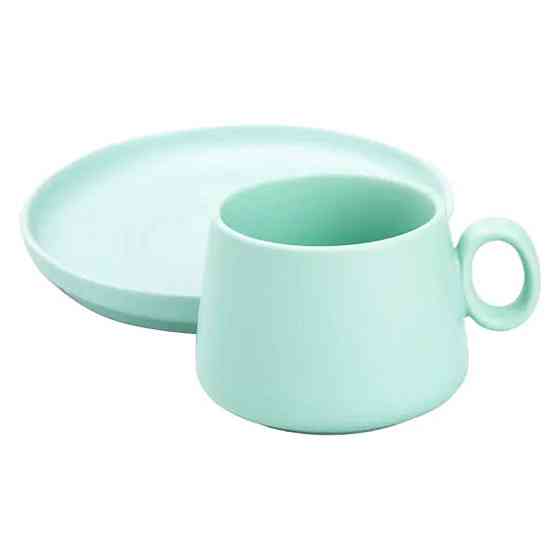 Чашка з блюдцем порцелянова 300 мл М'ятна HP7209TU Київ