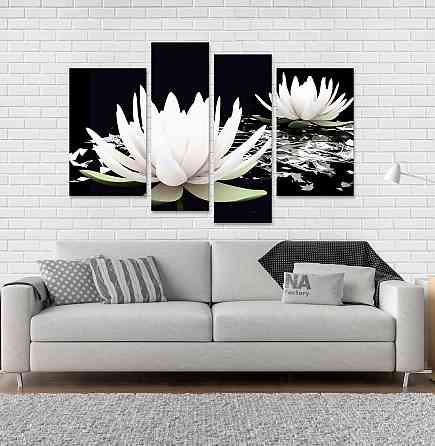 Модульная картина Цветы Лилии Art-6_4 Киев