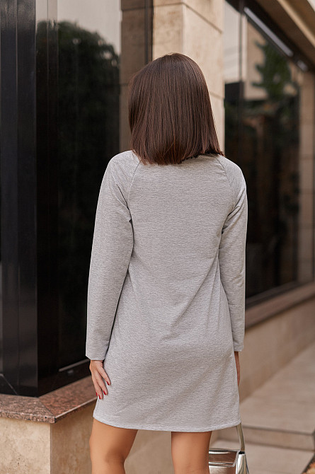 Спортивна трикотажна сукня з написом "Freedom" | Батал Київ - фото 10