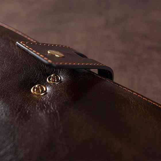 Мужской клатч в гладкой коже 20236 Vintage Коричневый Киев