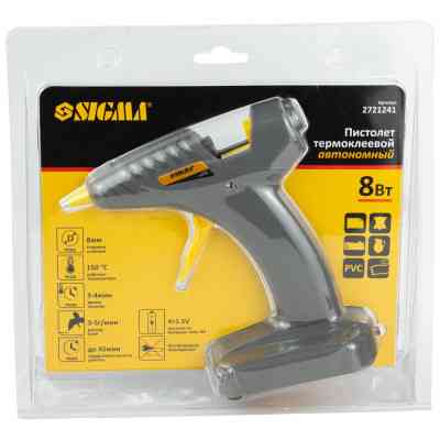 Клейовий пістолет Sigma автономний 8мм 8Вт/6В (2721241) Вінниця