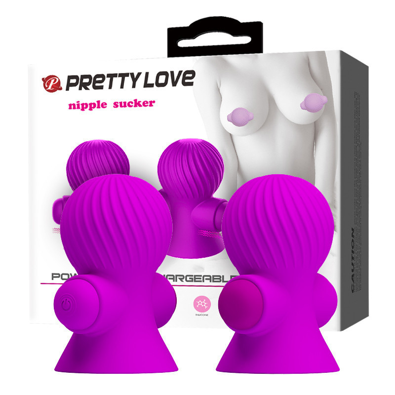 Вакуумні помпи для сосків - Pretty Love Nipple Sucker Purple Sex Aura Київ - фото 1