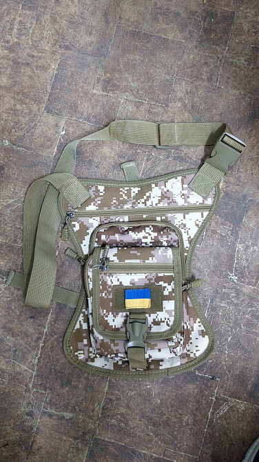 Сумка на бедро подсумка на ногу набедренная мультикам мотосумка байксумка с четырьмя отделениями Одесса - изображение 4