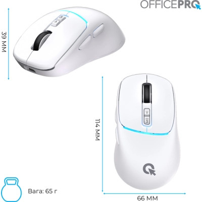 Мишка OfficePro M468W Wireless/Bluetooth White (M468W) Вінниця - фото 7