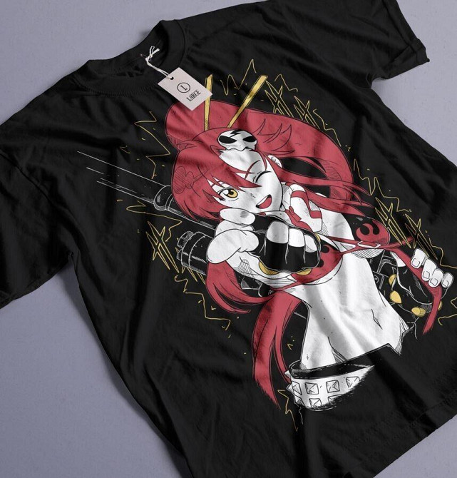 Футболка для мальчика аниме Йоко Тенген Топпа Гуррен оверсайз (рост от 165 до 180 ) Черний AnimeJ0918m Днепр - изображение 1