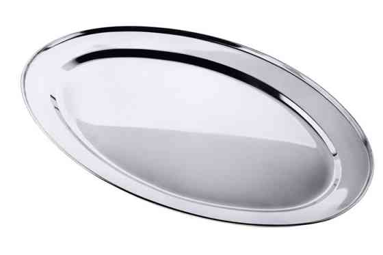 ПОДНОС БАРНЫЙ ИЗ НЕРЖАВЕЮЩЕЙ СТАЛИ ОВАЛ 30 Х 20 СМ АЛЬФА (ШТ) 1430 ABA-OPT Одесса