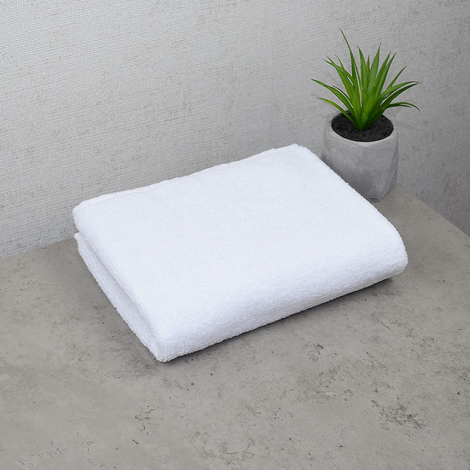 Комплект готельних рушників 3шт GM Textile 40х70см, 50х90см, 70х140см 500г/м2 (Білий) Суми - фото 4